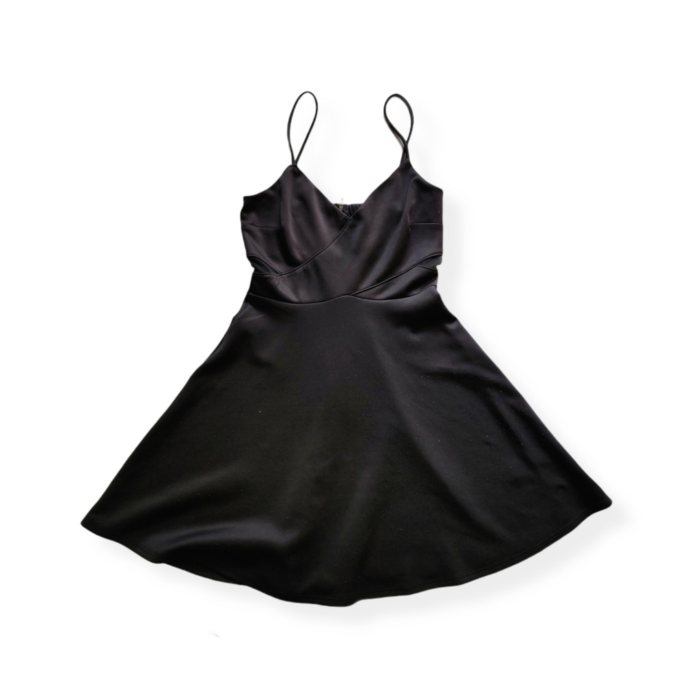 Mystic Little Black Dress with Mesh Panels